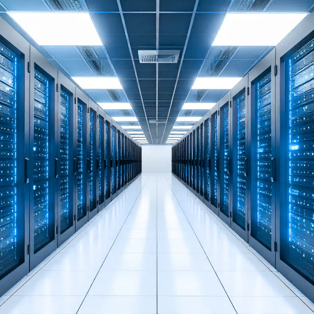 Secure data center representing protected assessment content